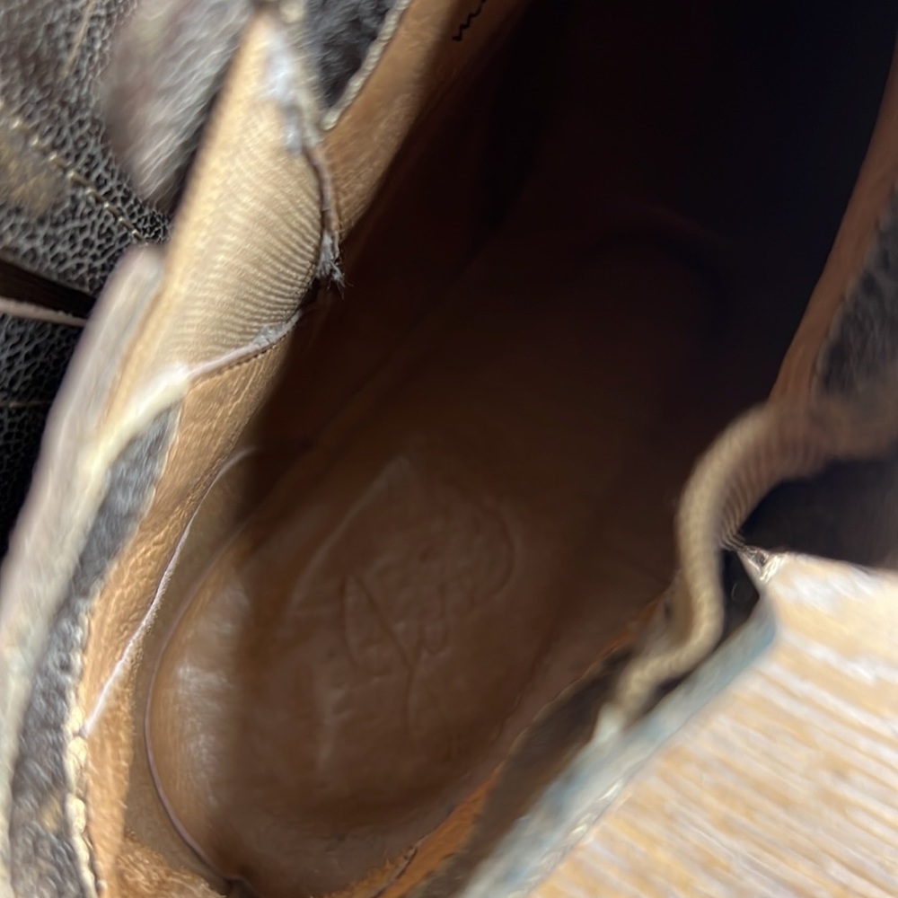 JOIE Gold Leather Booties 36.5 - Picture 9 of 11